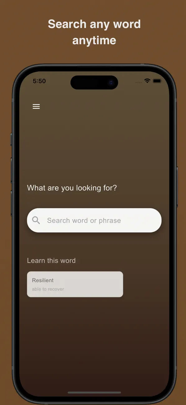 #1. Simple Dictionary (iOS) Tekijänä: Kwun Ting Ho