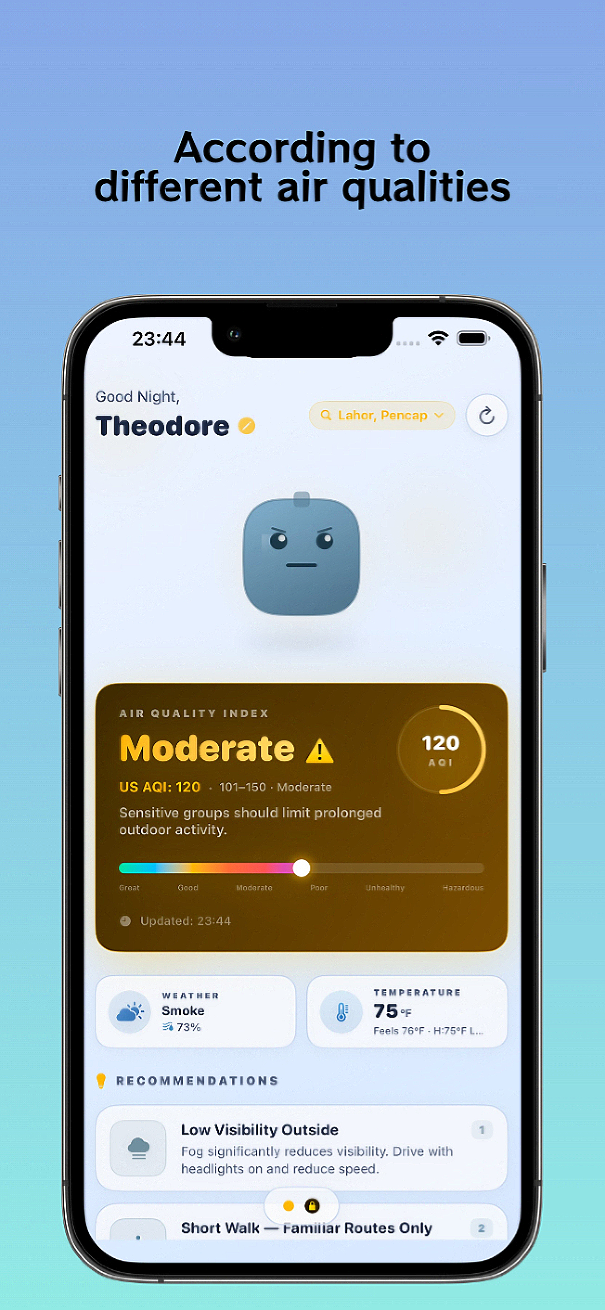 Gulldodo: Air Quality & Pollen screenshot 3
