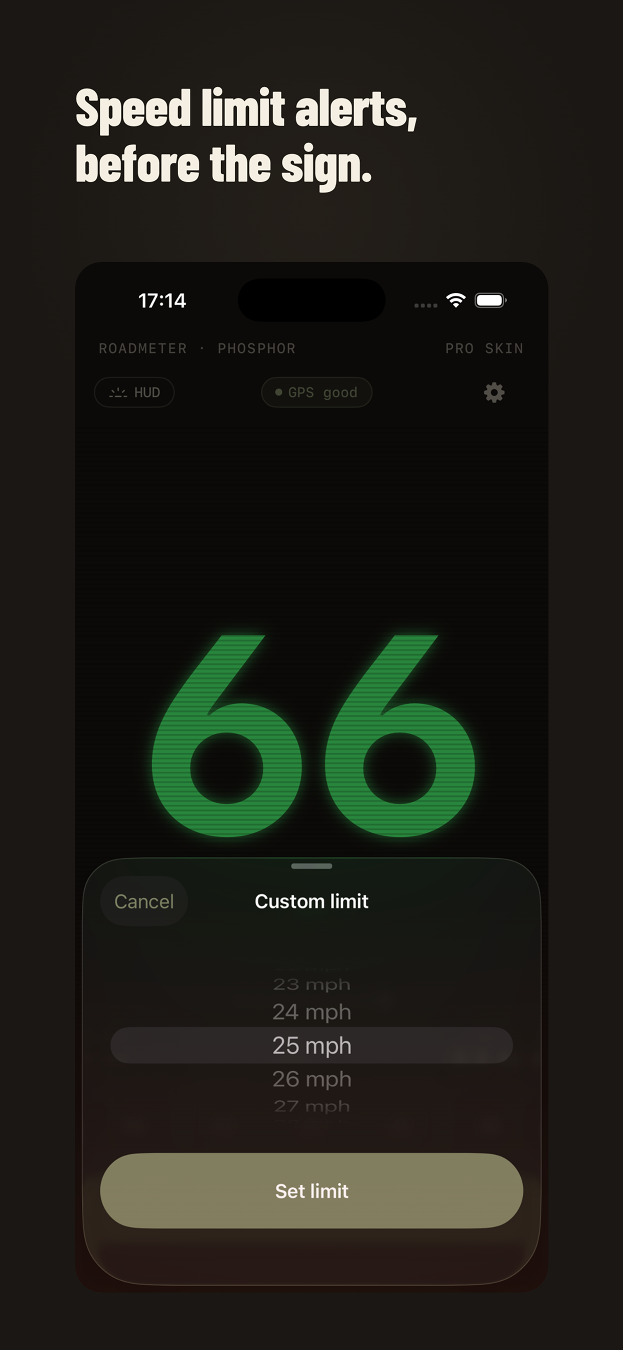 Roadmeter: GPS Speedometer HUD screenshot 3