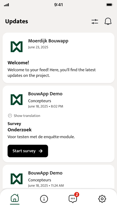 Screenshot 1 of Moerdijk Bouwapp App