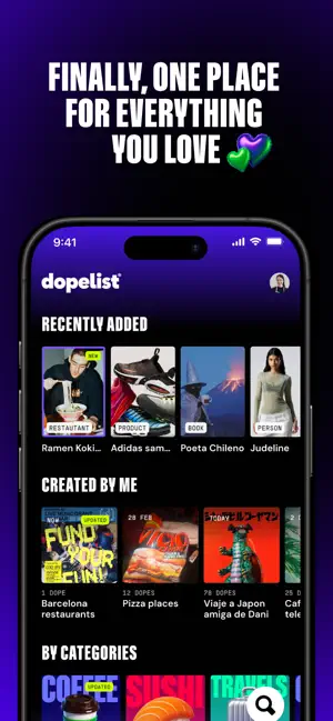Dopelist screenshot 1