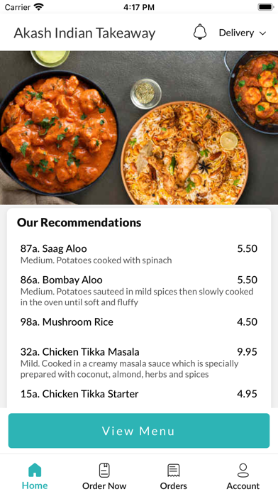 Screenshot #2 pour Akash Indian Takeaway SW18 5SB