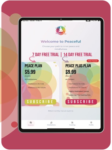 Peaceful – Meditation iPad screenshot