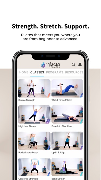 Trifecta Pilates iPhone screenshot 2 - Health & Fitness app