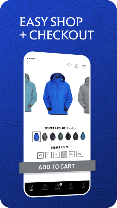 Arc'teryx - Outdoor Gear Shop Screenshot