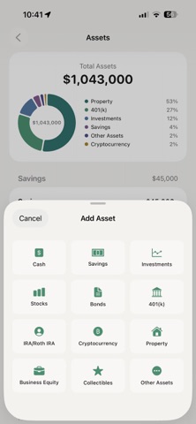 Net Worth Tracker - Wealth Up Screenshot 3 of 7