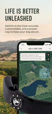 SpotOn GPS Fence iPhone screenshot