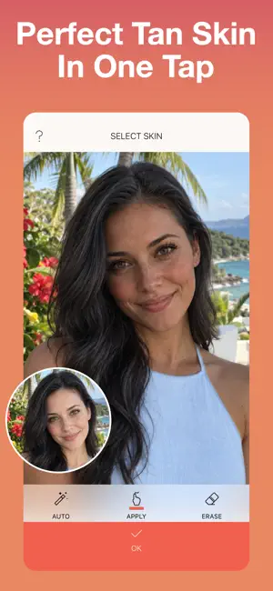 Skin Tanner: AI Tan Filter screenshot 1