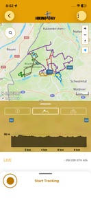 Hiking-Day App screenshot