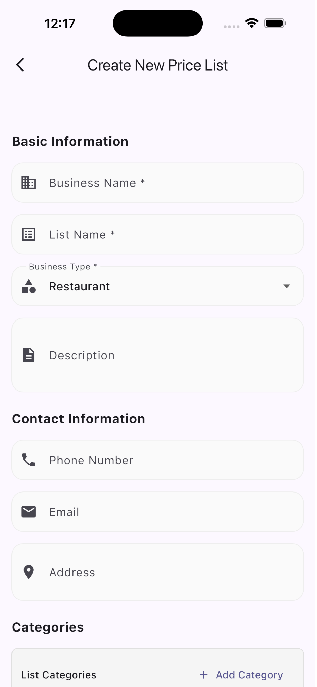 QR Price List Generator screenshot 3
