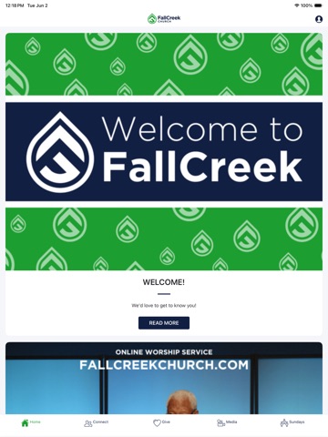 Fall Creek Church app screenshot 3