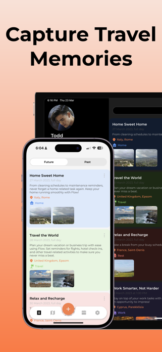 Flow: Travel Journal & Map Screenshot 1 of 7