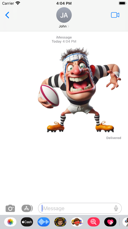 #4. Goofy Rugby Player Stickers (iOS) Podle: Paul Scott