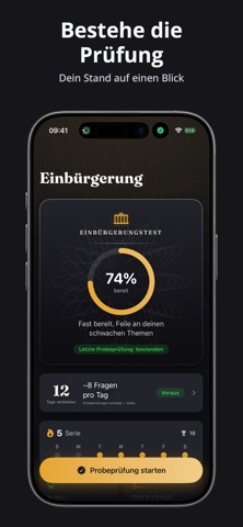 Einbürgerungstest Übung 2026 iPhone screenshot