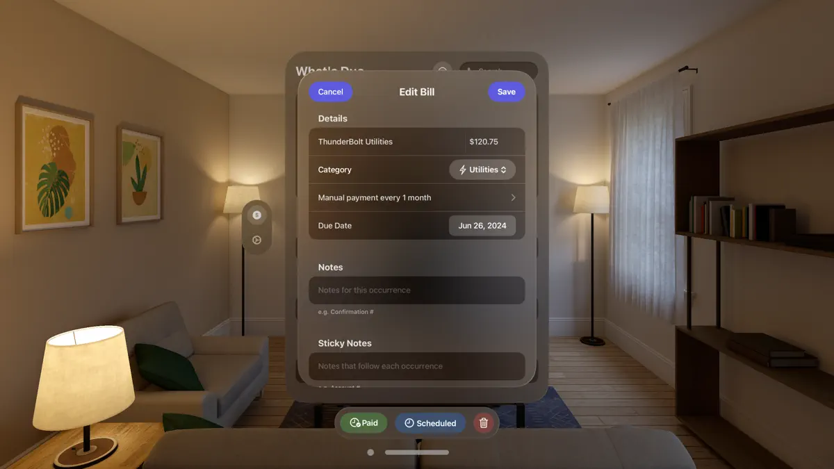 What's Due: Bill Tracker screenshot 2