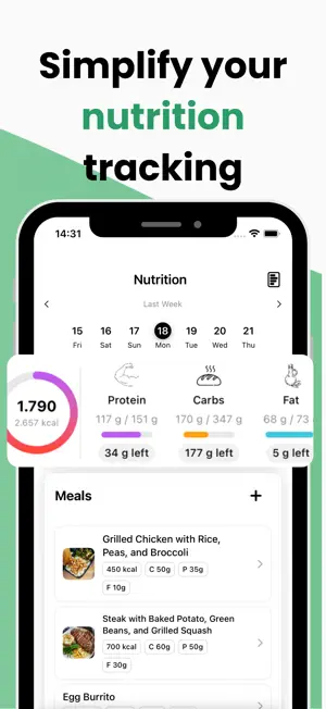 Fittmit Nutrition & Workout screenshot 4
