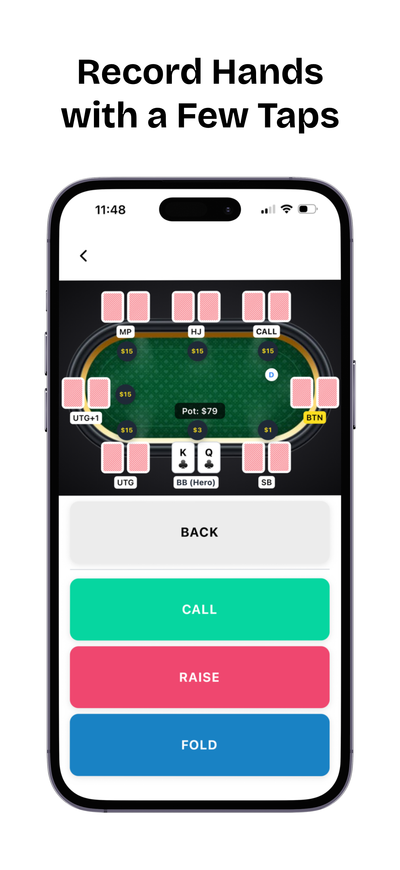 Poker Hand History App screenshot 2