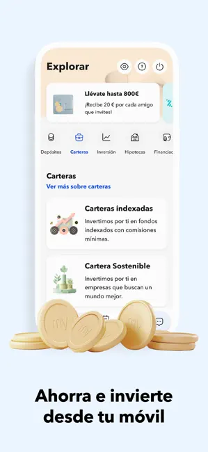MyInvestor · Banco & Inversión iPhone screenshot 1
