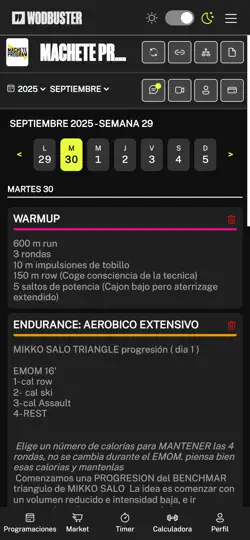Captura de pantalla de WodBuster Coach en iPhone 2