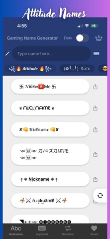 Gaming Name Generator screenshot