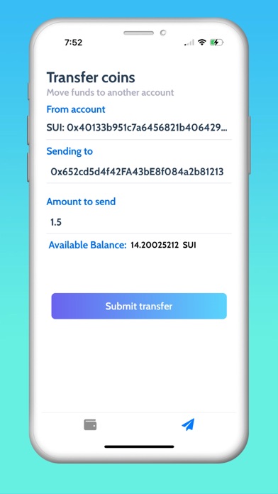 10X Wallet Screenshot