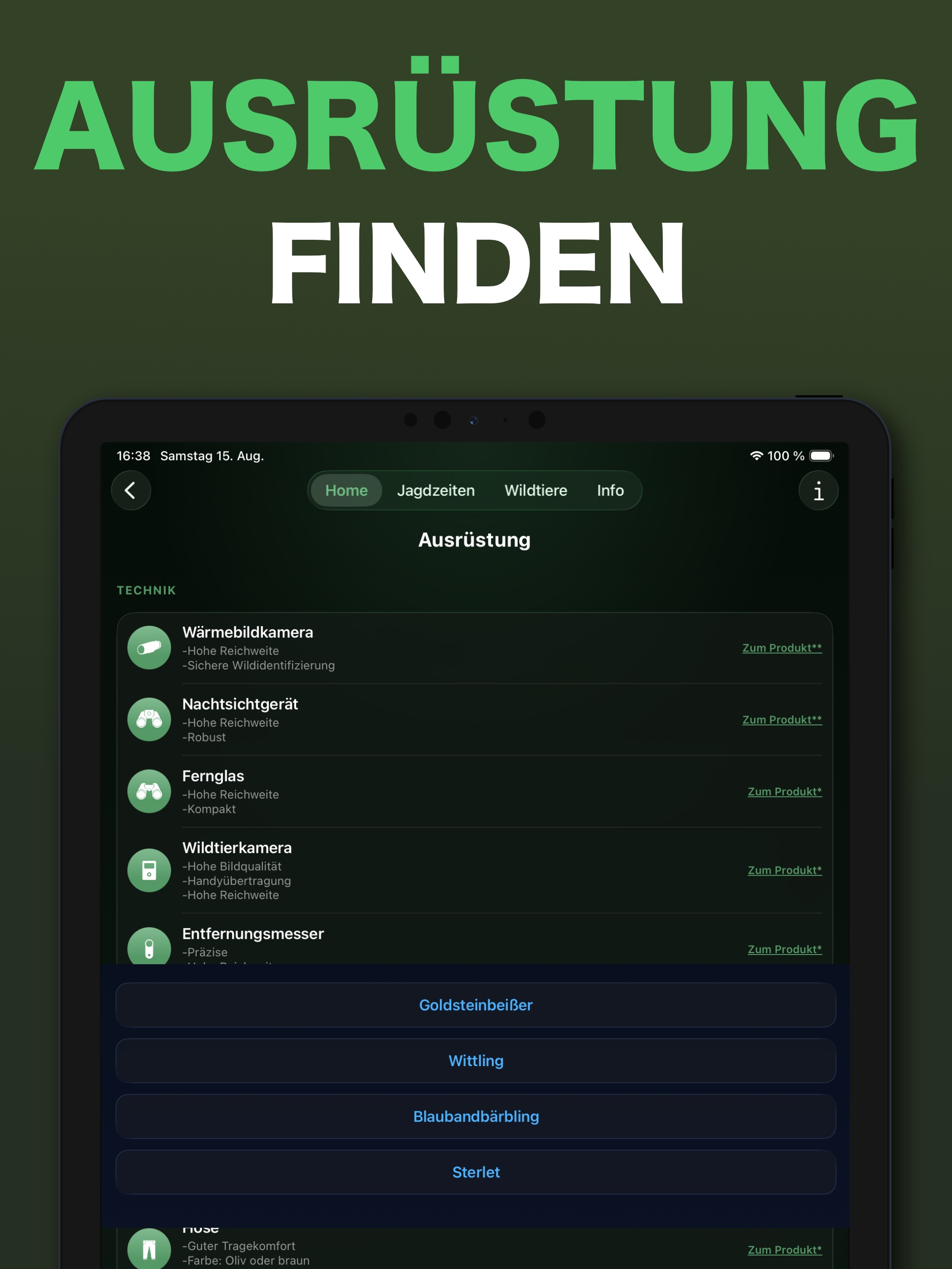 Jagdzeiten App - Hunting Plus screenshot 14