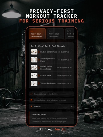 Workout Tracker - THYMOS Screenshot 1