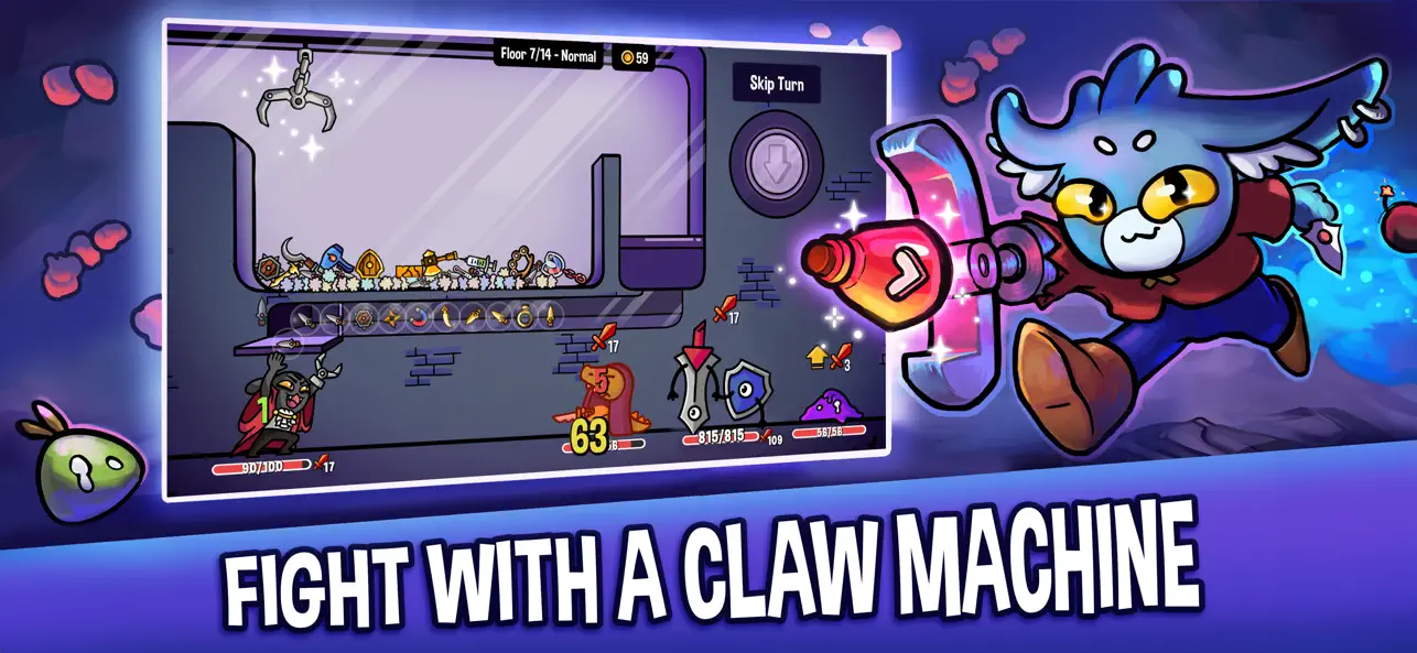 #1. Dungeon Clawler (iOS) Által: Stray Fawn Studio