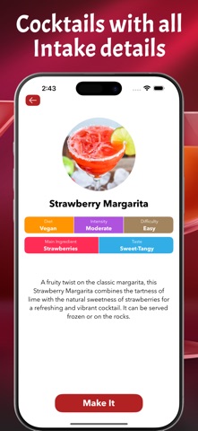 Cocktail Drink Recipes Offline iPhone screenshot