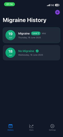 Did I have migraine today? screenshot