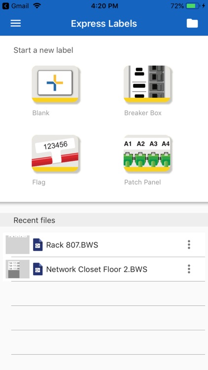 Brady Express Labels
