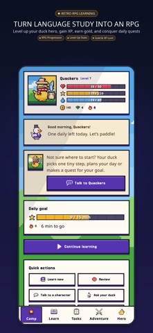LinguaDuck: Learn & Level Up Screenshot 1 of 10