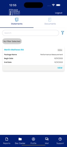 Old Point Wealth GWAccess Screenshot 9 of 10