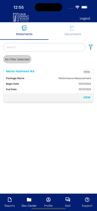Old Point Wealth GWAccess Screenshot 9 of 10