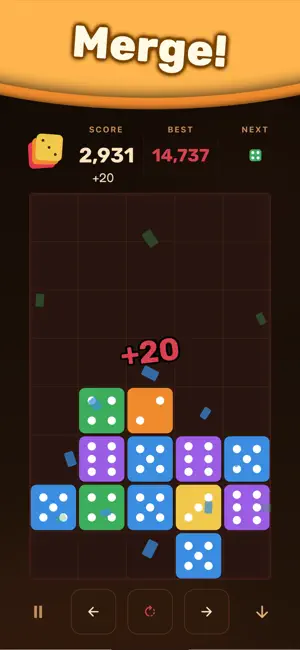 Dice Drop: 2048 Number Merge screenshot 2