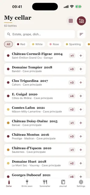 Caviste: Wine Cellar & Scan screenshot 1