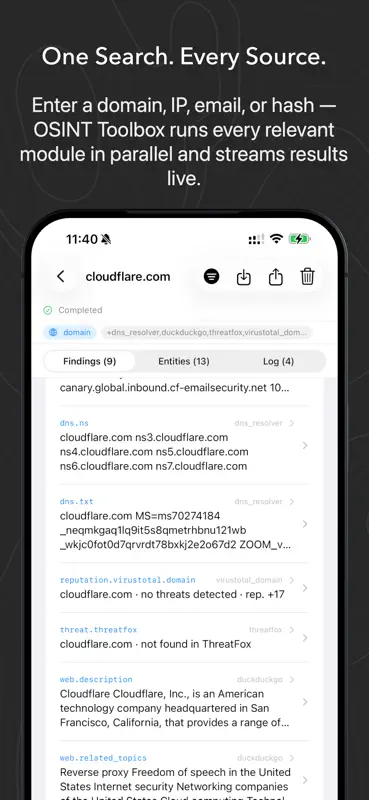 OSINT Toolbox screenshot 2 of 7