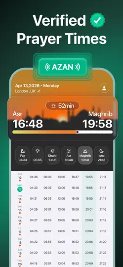Muslim: Prayer Times, Qibla iPhone-skjermbilde 2