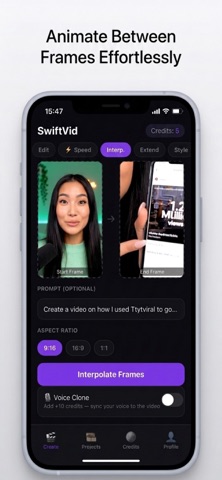 SwiftVid: AI Agent clip Editor screenshot