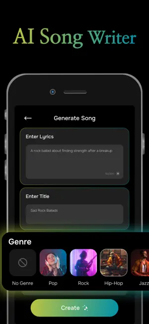 AI Lyrics & Song Generator screenshot 3