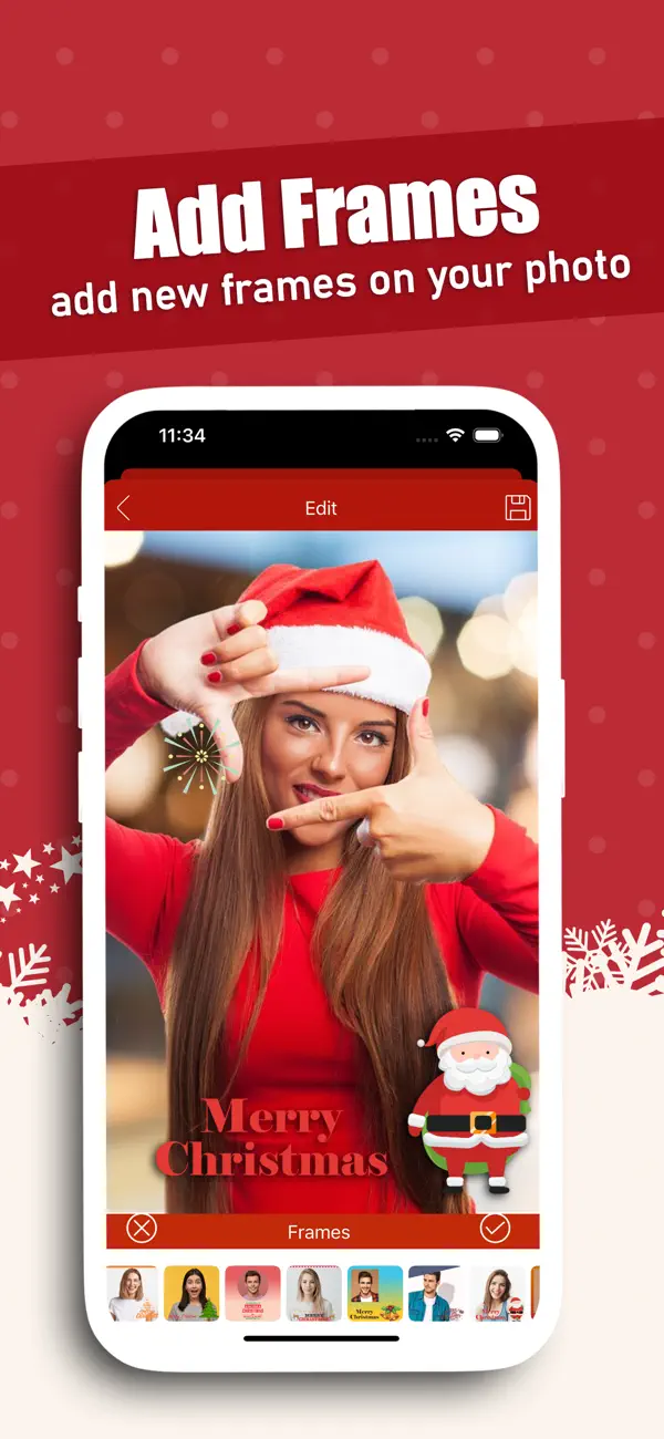 Screenshot #2 pour Christmas Greetings & Frames