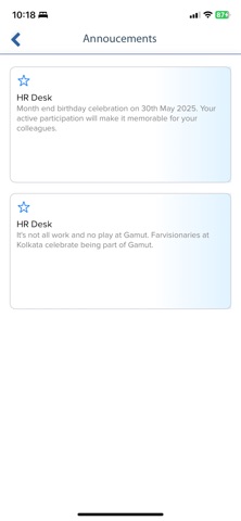 Farvision Employee Hub screenshot
