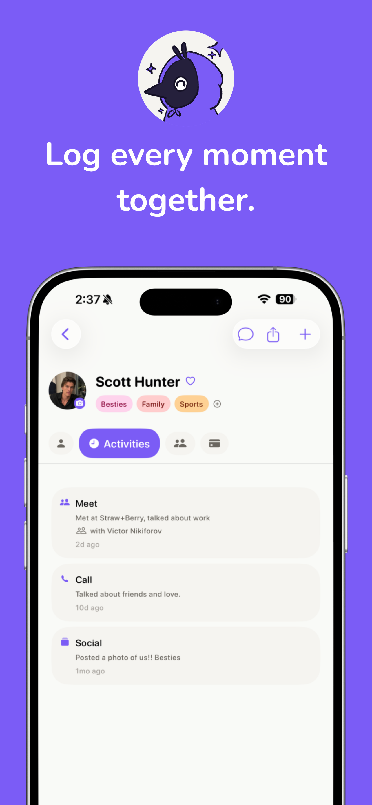 Starlings: Friendship Tracker