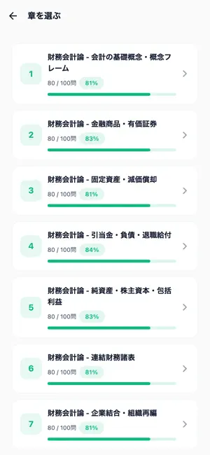 公認会計士対策 2500問 screenshot 2