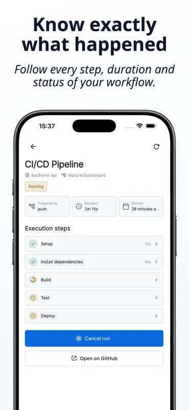GitFlow : GitHub Actions screenshot 5 of 6