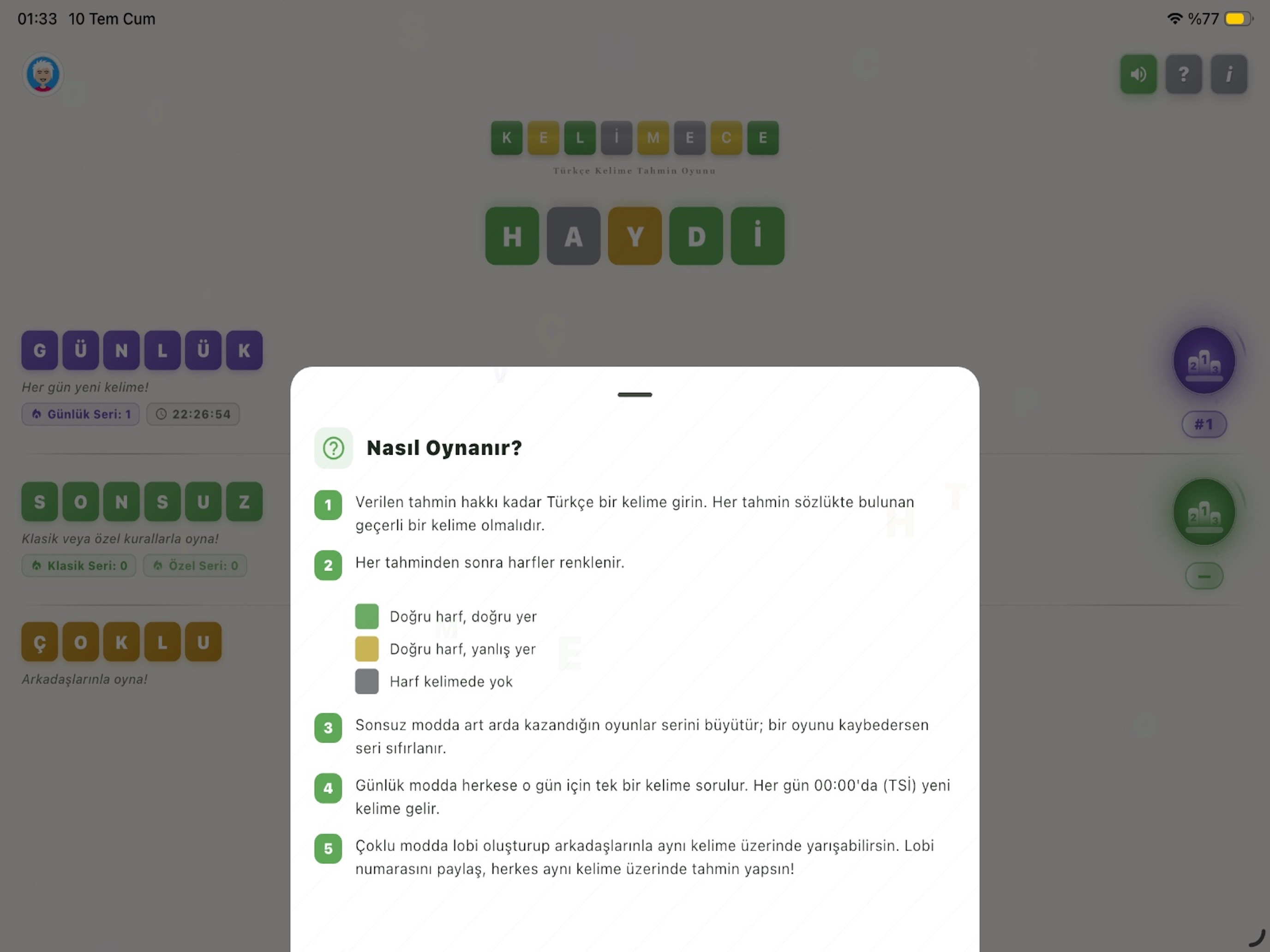 Kelimece TR screenshot 9