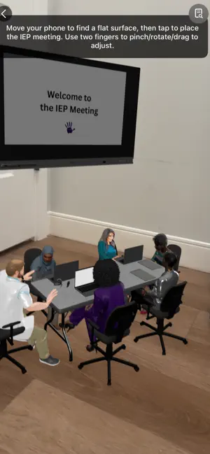 IEP Meeting Simulation screenshot 1