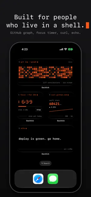 Backtick: Terminal Widgets screenshot 2
