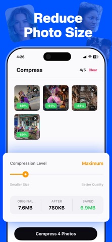 Compress Photos: Tiny Images Screenshot 2 of 4