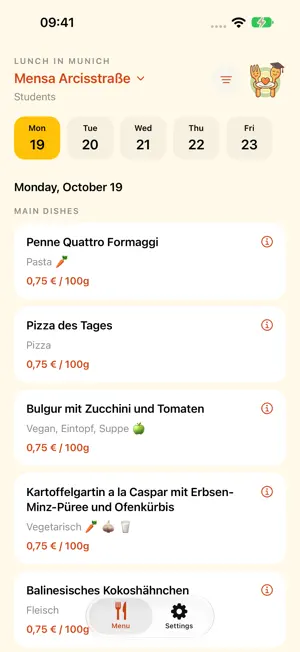 Canteens Munich screenshot 1